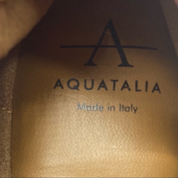 Aquatalia Carolyn Suede Ballet Flat in Cherry - Picture 10 of 11